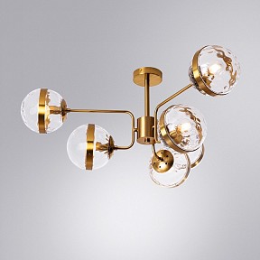Потолочная люстра Arte Lamp Delacrua коричневый арт. A7770PL-6PB