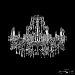 Подвесная люстра Bohemia Ivele Crystal 1403 никель арт. 1403/10/300 Ni