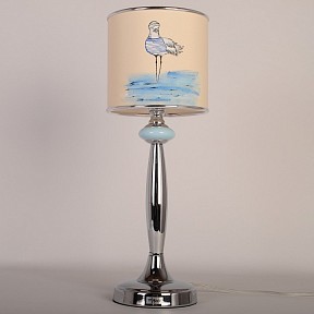 Настольная лампа декоративная Manne TL.7737-1BL хром арт. TL.7737-1BL (птица) настольная лампа 1л