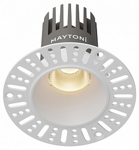 Встраиваемый светильник Maytoni  белый арт. DL124-10W-3K-TRS-W