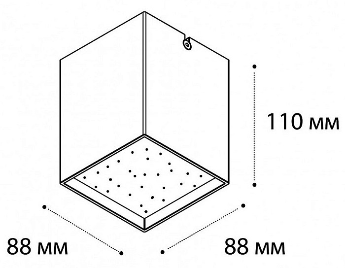 Накладной светильник Italline DL 3028 черный арт. DL 3028 black 3000K