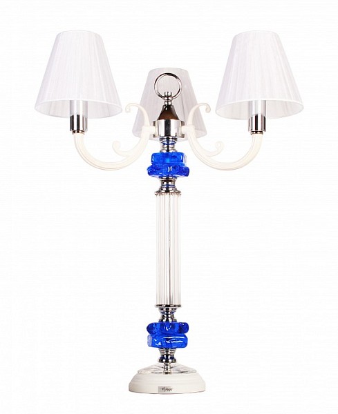 Настольная лампа декоративная Manne Manne хром арт. TL.7810-3 BLUE