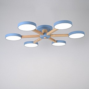Люстра на штанге Imperiumloft TURNA Blue голубой арт. TURNA01