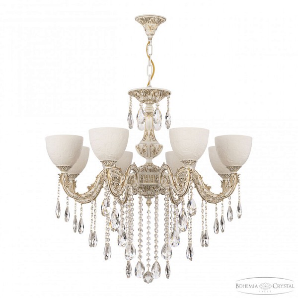Подвесная люстра Bohemia Ivele Crystal AL7901 белый арт. AL79101/8/250 B WMG P1 U Rose