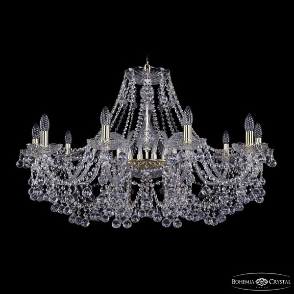Подвесная люстра Bohemia Ivele Crystal 1409 золото арт. 1409/10/360 G