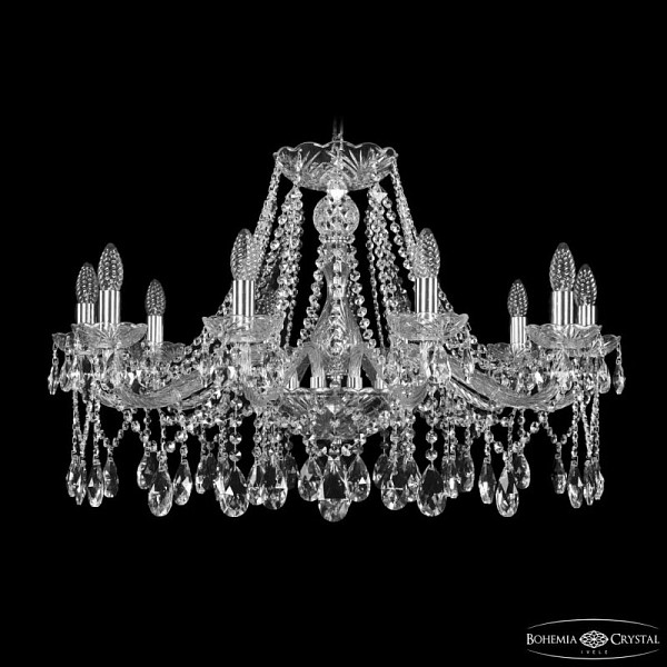 Подвесная люстра Bohemia Ivele Crystal 1413 никель арт. 1413/10/300 Ni