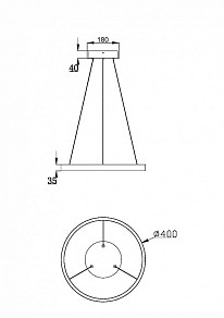 Подвесной светильник Maytoni Rim желтый арт. MOD058PL-L32BSK