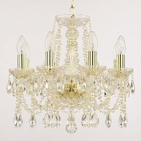 Подвесная люстра Bohemia Ivele Crystal 107 золото арт. 107/8/141 G