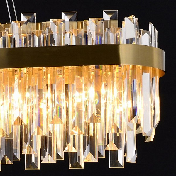Подвесная люстра ILLUMICO IL5189 золото арт. IL5189-8LLS-29 BRASS MIRAGE