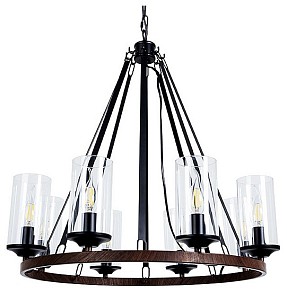 Подвесная люстра Arte Lamp Dalim черный арт. A7014SP-8BK