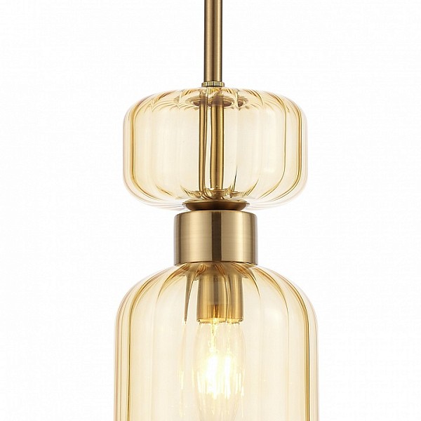 Подвесной светильник Escada Gloss желтый арт. 1141/1S Amber