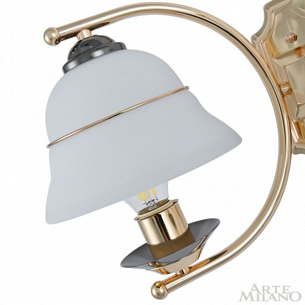 Подвесная люстра Arte Milano Florentia-1240 золото арт. 301240/5 Bk/Gd