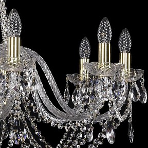 Подвесная люстра Bohemia Ivele Crystal 1402 золото арт. 1402/10/360/G
