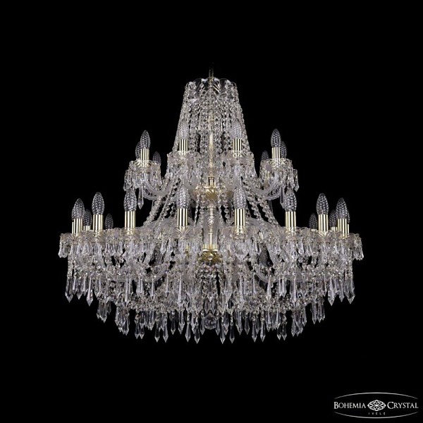 Подвесная люстра Bohemia Ivele Crystal 1403 золото арт. 1403/20+10/360/2d G