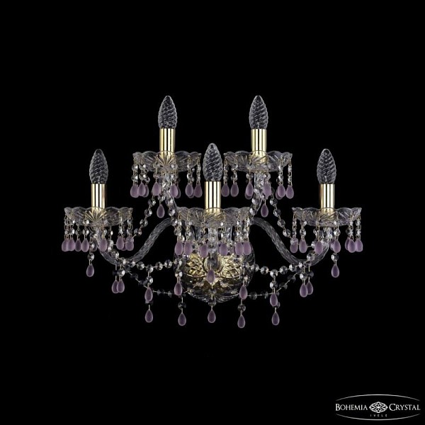 Бра Bohemia Ivele Crystal 1410 золото арт. 1410B/3+2/195/XL G V7010