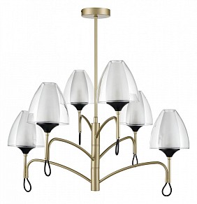 Люстра на штанге Vele Luce Oro черный арт. VL5654P16
