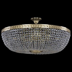 Люстра на штанге Bohemia Ivele Crystal 1911 золото арт. 19111/90IV G