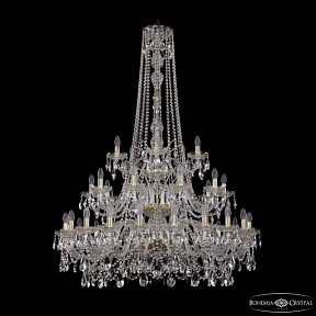 Подвесная люстра Bohemia Ivele Crystal 1411 золото арт. 1411/20+10+5/400/h-158/3d G