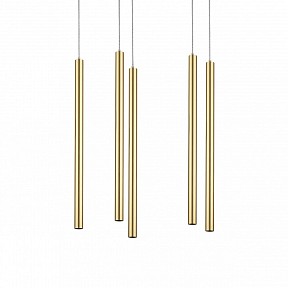 Подвесная люстра Lightstar Tubo золото арт. L5T747233