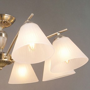 Люстра на штанге ILLUMICO  бронза арт. IL0900-8CSQ-26 AB ELITE