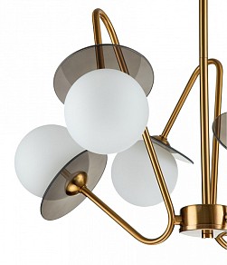 Люстра на штанге Indigo Jazz желтый арт. 11020/6R Brass