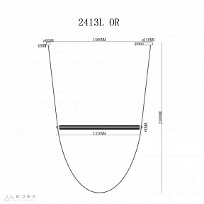 Подвесной светильник iLedex Rocks оранжевый арт. 2413L OR