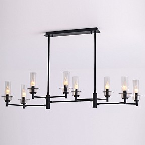 Люстра на штанге ILLUMICO  черный арт. IL2216-8RLS-24