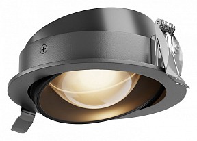 Встраиваемый светильник Maytoni Lens черный арт. DL105-12W3K-B