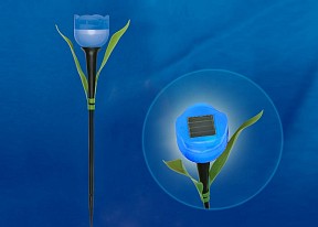 Наземный светильник Uniel Tulip черный арт. USL-C-454/PT305 BLUE TULIP