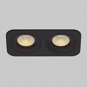 Встраиваемый светильник Elektrostandard Tetro черный арт. 15277/LED