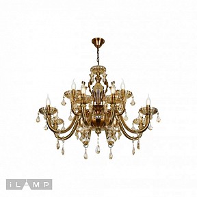Подвесная люстра iLamp Asia бронза арт. 81069-8+4 BR