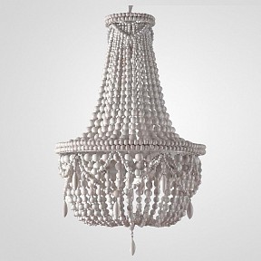 Подвесная люстра Imperiumloft Rh Anselme White Wood Large Chandelier белый арт. 40.1934-0