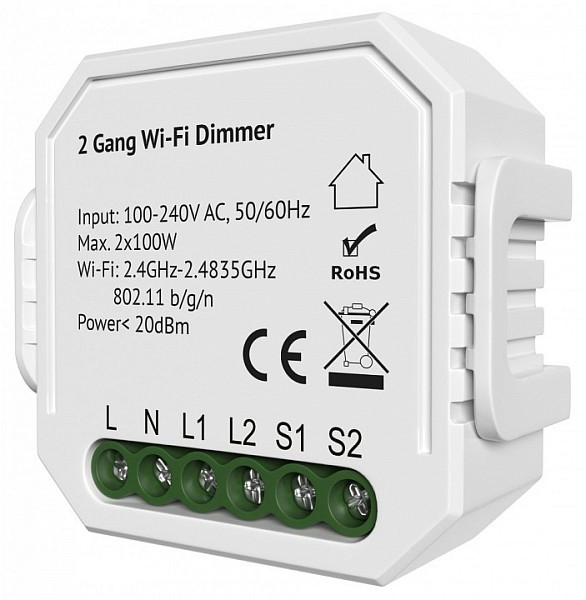 Контроллер Denkirs Relay белый арт. RL1004-DM/1