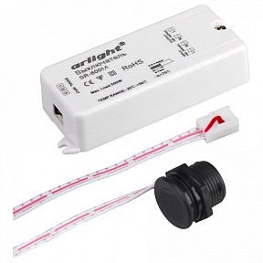 Датчик движения Arlight SR-8001 белый арт. SR-8001A Black (220V, 500W, IR-Sensor)