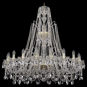 Подвесная люстра Bohemia Ivele Crystal 1411 золото арт. 1411/20/400/XL-120/G