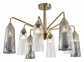 Люстра на штанге Indigo Campana коричневый арт. 13028/8R Brass