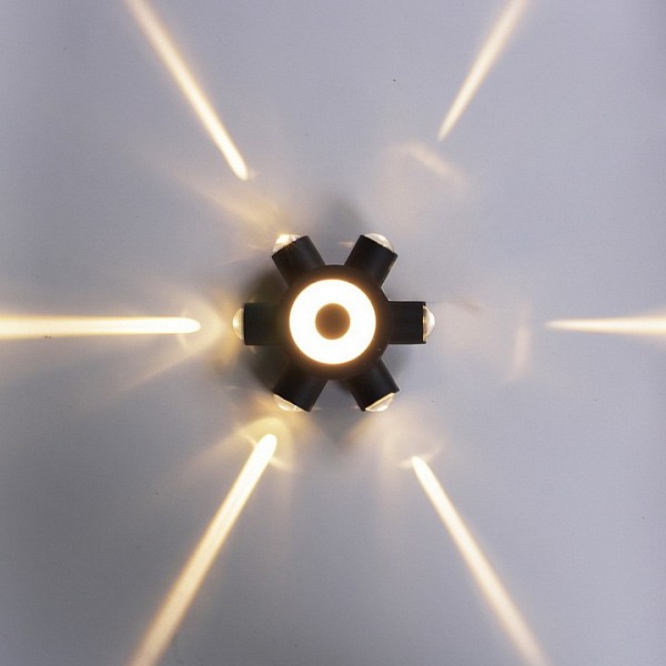 Накладной светильник Reluce  черный арт. 86973-9.2-007U LED2W+6*1W BK
