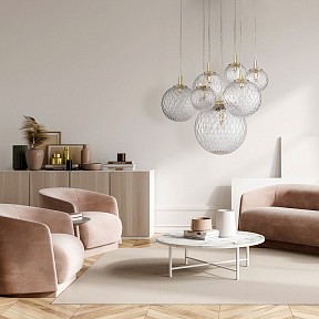 Подвесная люстра TK Lighting Cadix золото арт. 4608 Cadix Gold