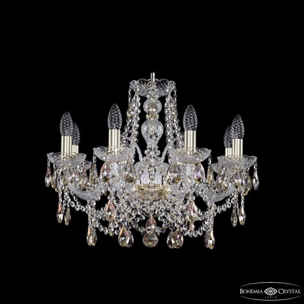 Подвесная люстра Bohemia Ivele Crystal 1411 золото арт. 1411/8/195 G K801