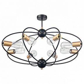 Люстра на штанге Vele Luce Crea черный арт. VL6522L08