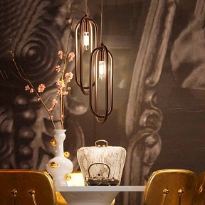Подвесной светильник Imperiumloft Tube бронза арт. TUBE01