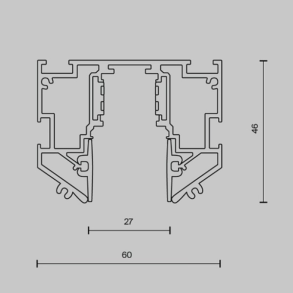 Трек Maytoni Technical Busbar черный арт. TRX034-SCH-423B