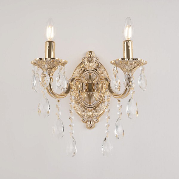 Бра Bohemia Ivele Crystal AL7801 золото арт. AL7801B10/2/175 B GW