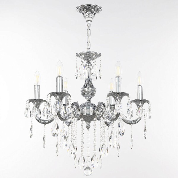 Подвесная люстра Bohemia Ivele Crystal AL7901 никель арт. AL79101/6/175 B Ni