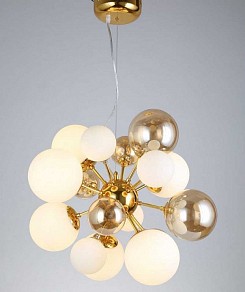 Подвесная люстра LUMINA DECO Galaksida золото арт. LDP 8565-10/16 GD+TEA