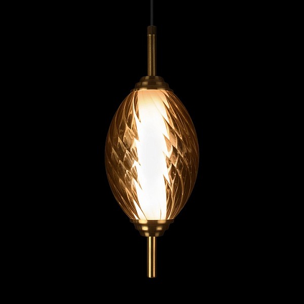 Подвесной светильник Loft it Helix бронза арт. 10421/A Amber