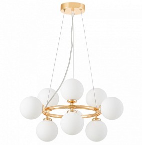 Подвесная люстра LUMINA DECO MARSIADA золото арт. LDP 6033-9 FGD