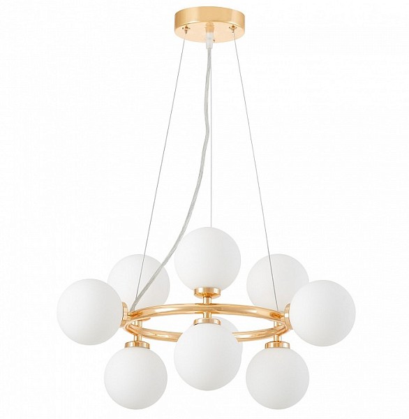 Подвесная люстра LUMINA DECO MARSIADA золото арт. LDP 6033-9 FGD