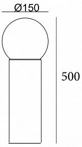 Наземный светильник Escada 30001 серый арт. 30001G/01