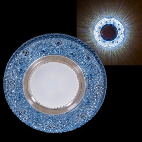 Встраиваемый светильник Reluce  синий арт. 11063-9.0-001LD MR16+LED3W BL